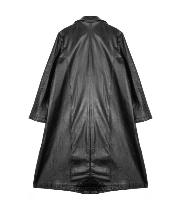 LEATHER TRENCH LONG